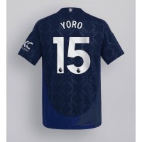 Camiseta Manchester United Leny Yoro #15 Visitante Equipación 2024-25 manga corta